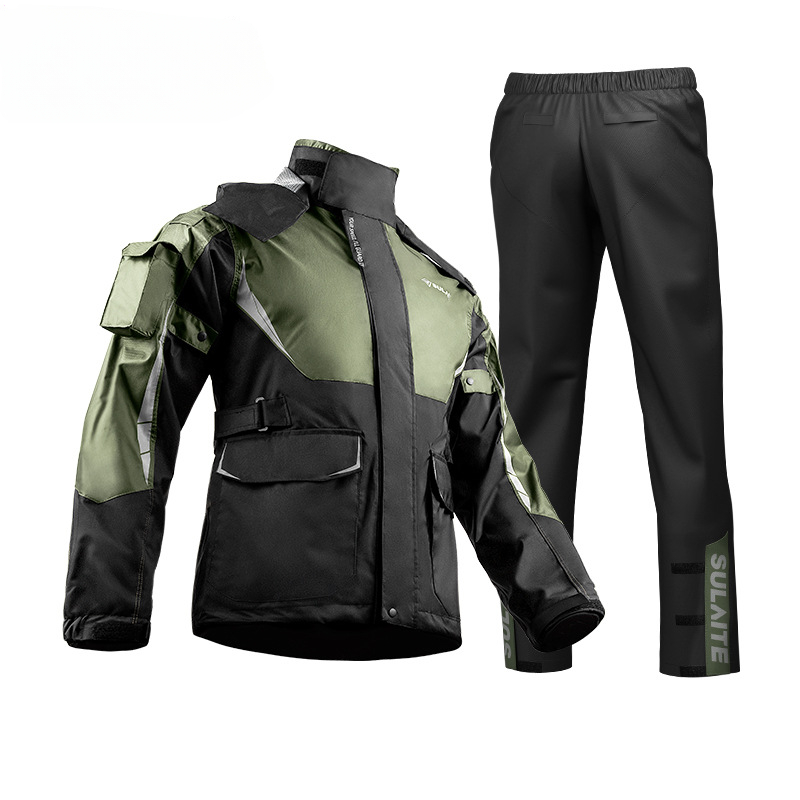 Gearx Motorcycle Jacket - Chubasquero impermeable para motociclista, conjunto de