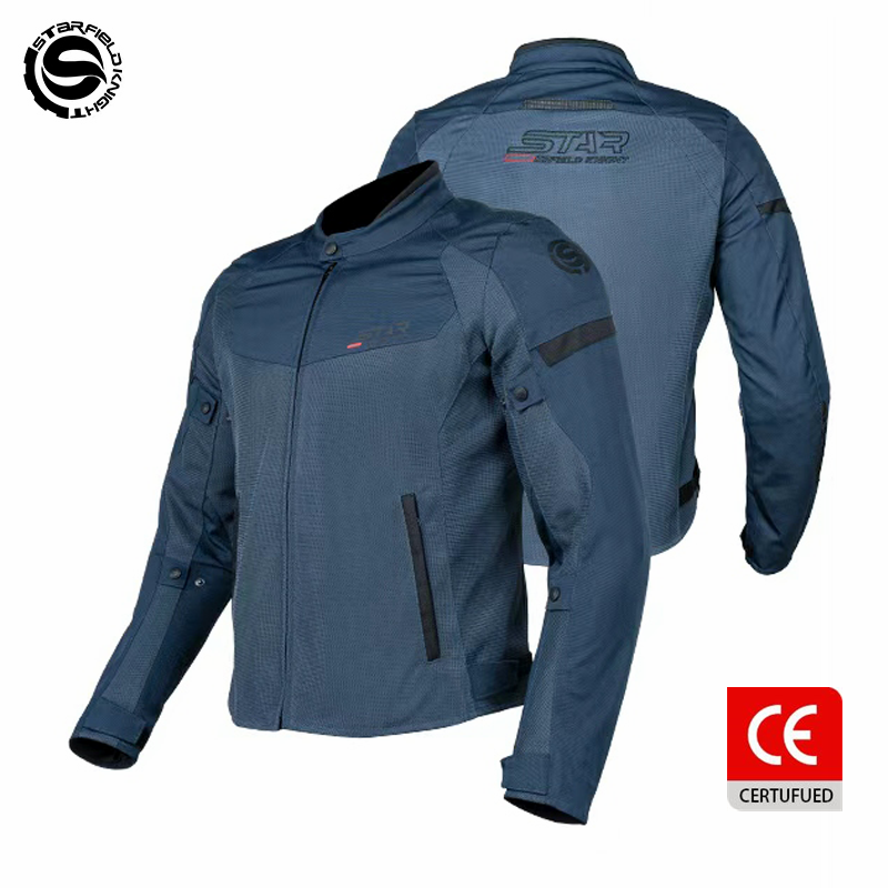 Gearx Motorcycle Jacket - Chaqueta de motocicleta azul SFK, ropa