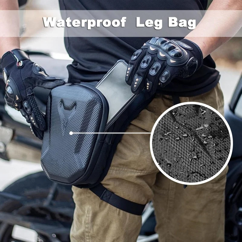 Motorcycle Gear Wardrobe - Bolsa de Pierna para Motocicleta, Impermeable,