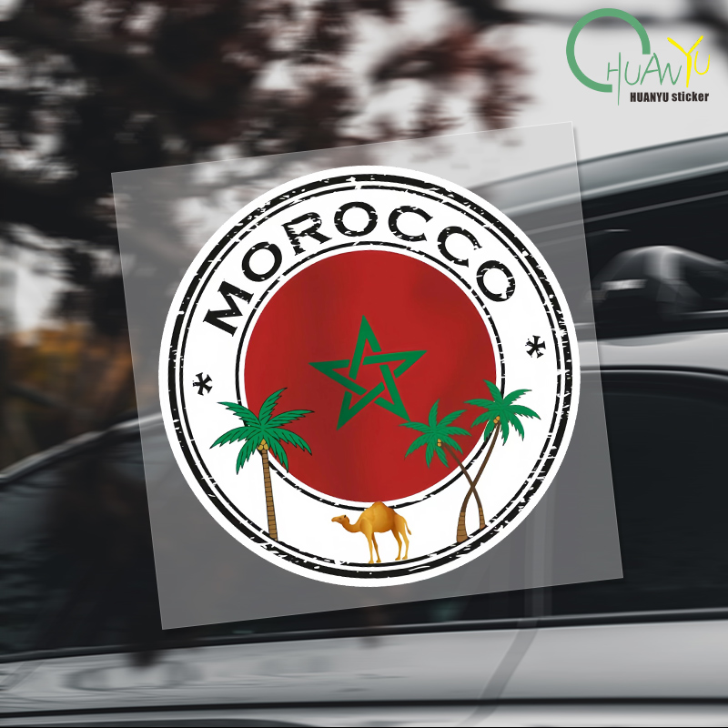 Motorcycle Gear Hub - Pegatinas creativas de Marruecos, mapa de