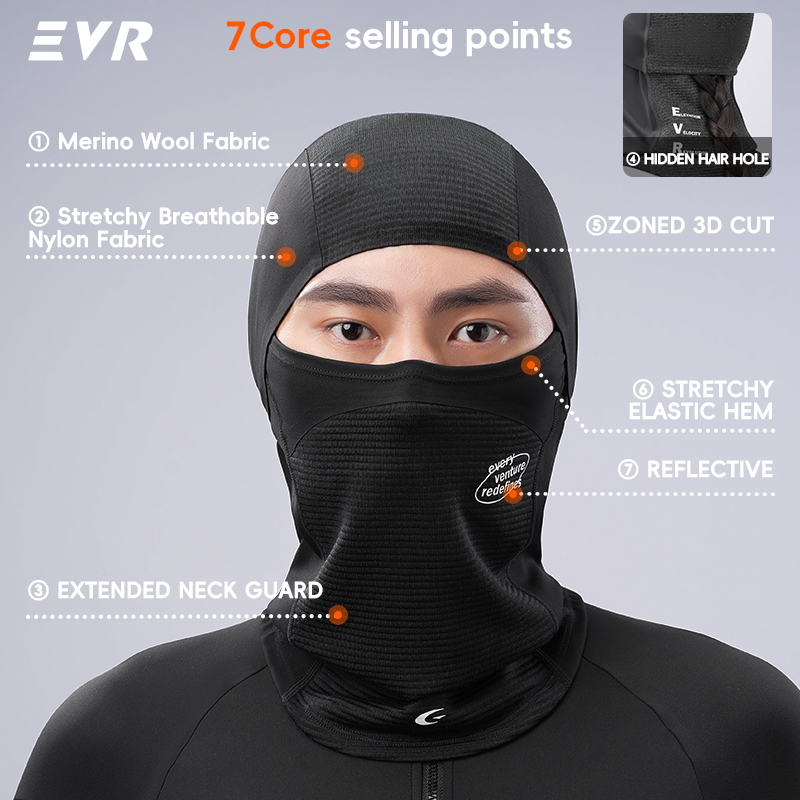 EVR Pasamontañas de Lana para  - Motorcycle Gear For Woman reseña y precio